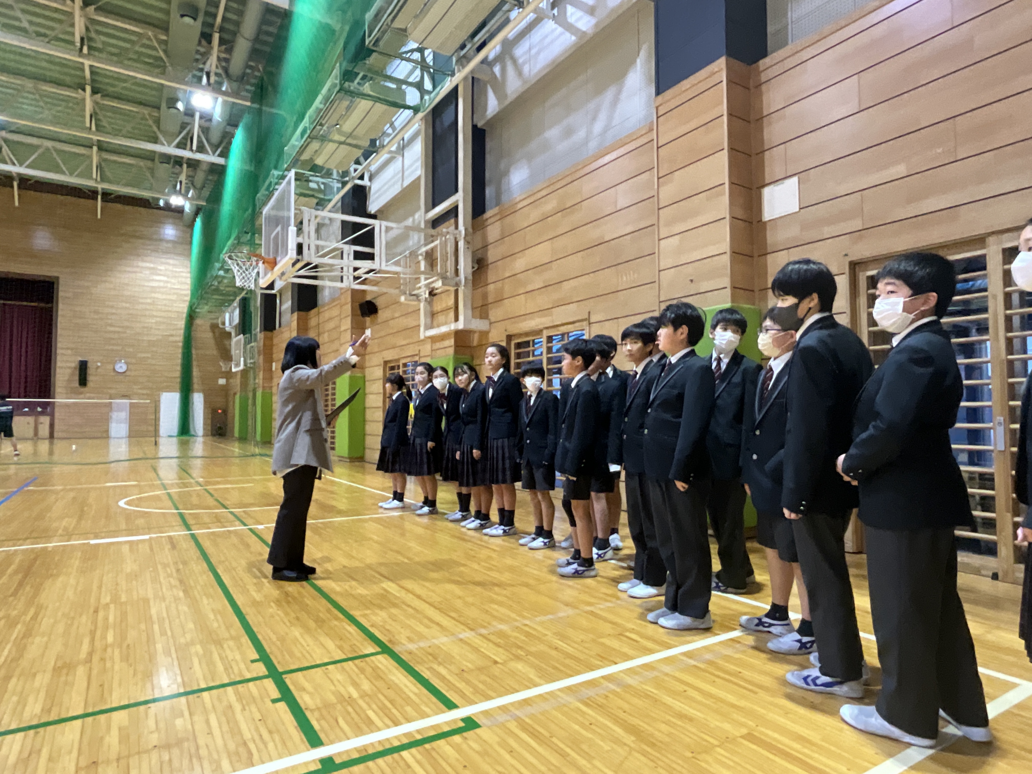 中学体験会・心得指導