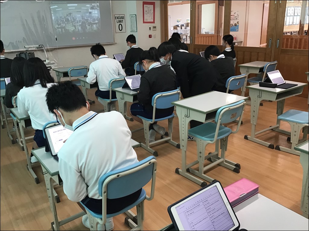 6年生 グアムとのオンライン交流会