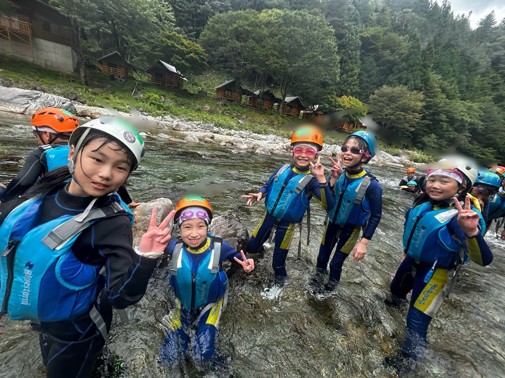 ４年生ぼうけんキャンプ『沢登り』１
