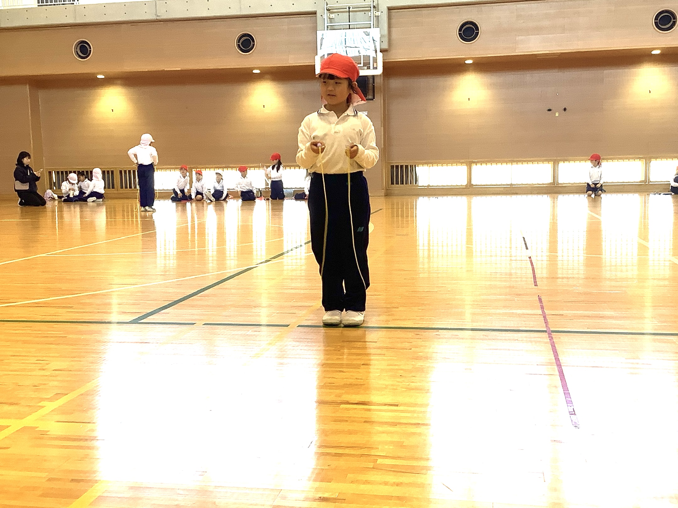 1・2年生　縄跳び大会