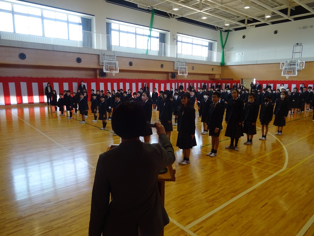 3学期　修了式