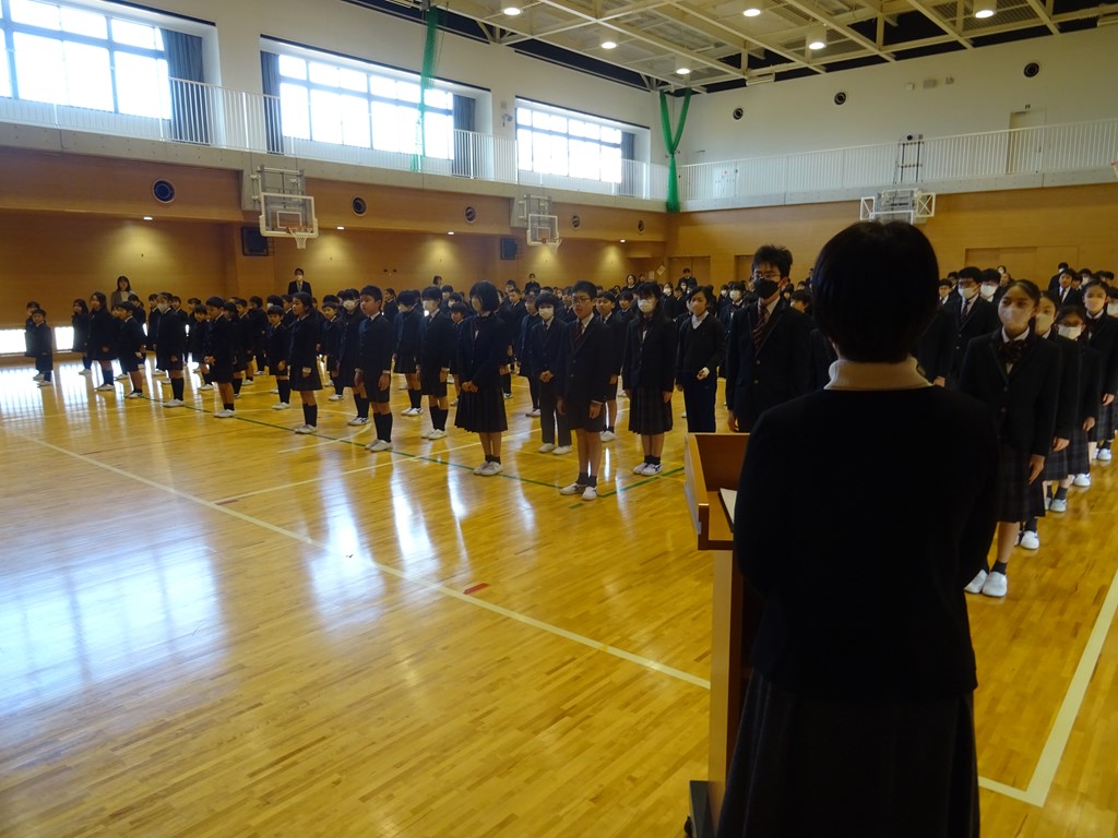 3学期始業式