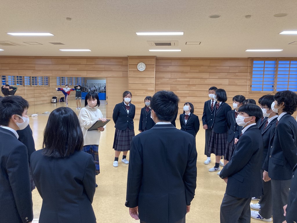 6年生 中学体験会・心得指導