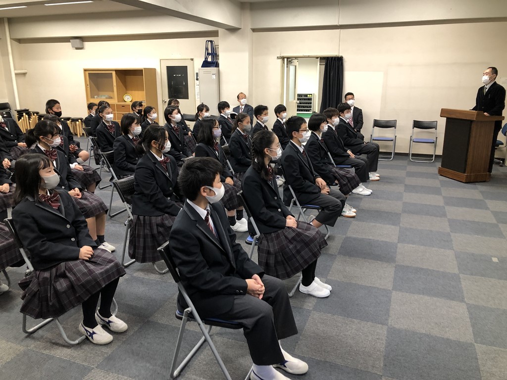 6年生 中学体験会・心得指導