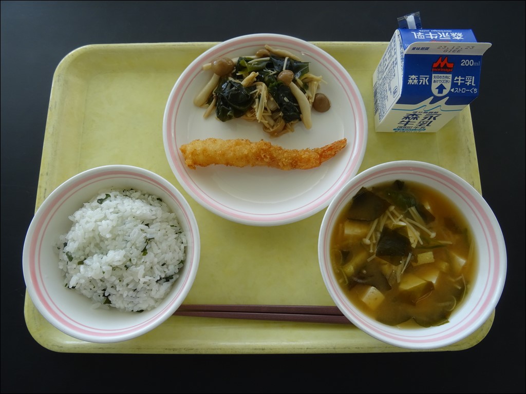 12月18日のメニュー写真